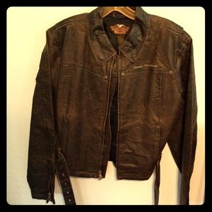 Harley Davidson Women's Leather Bomber Jacket